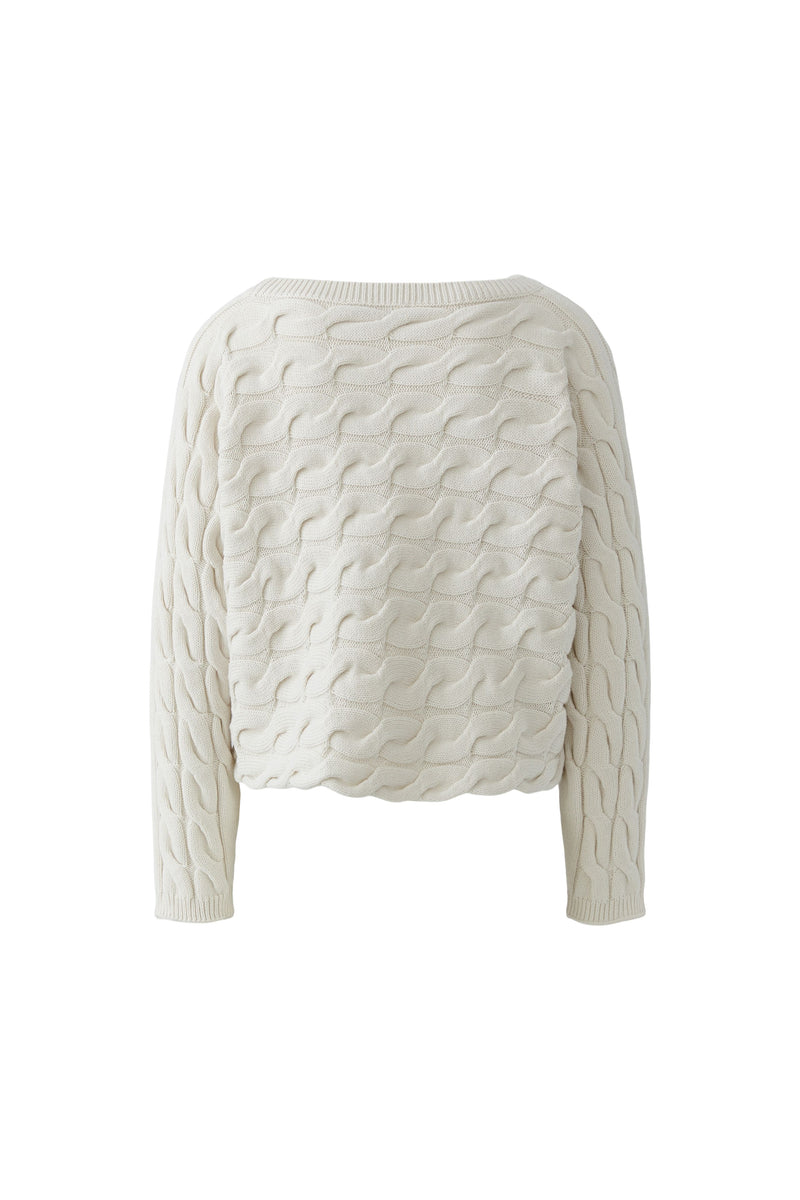 Sirah sweater in offwhite Melange