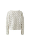 Sirah sweater in offwhite Melange