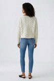 Sirah sweater in offwhite Melange