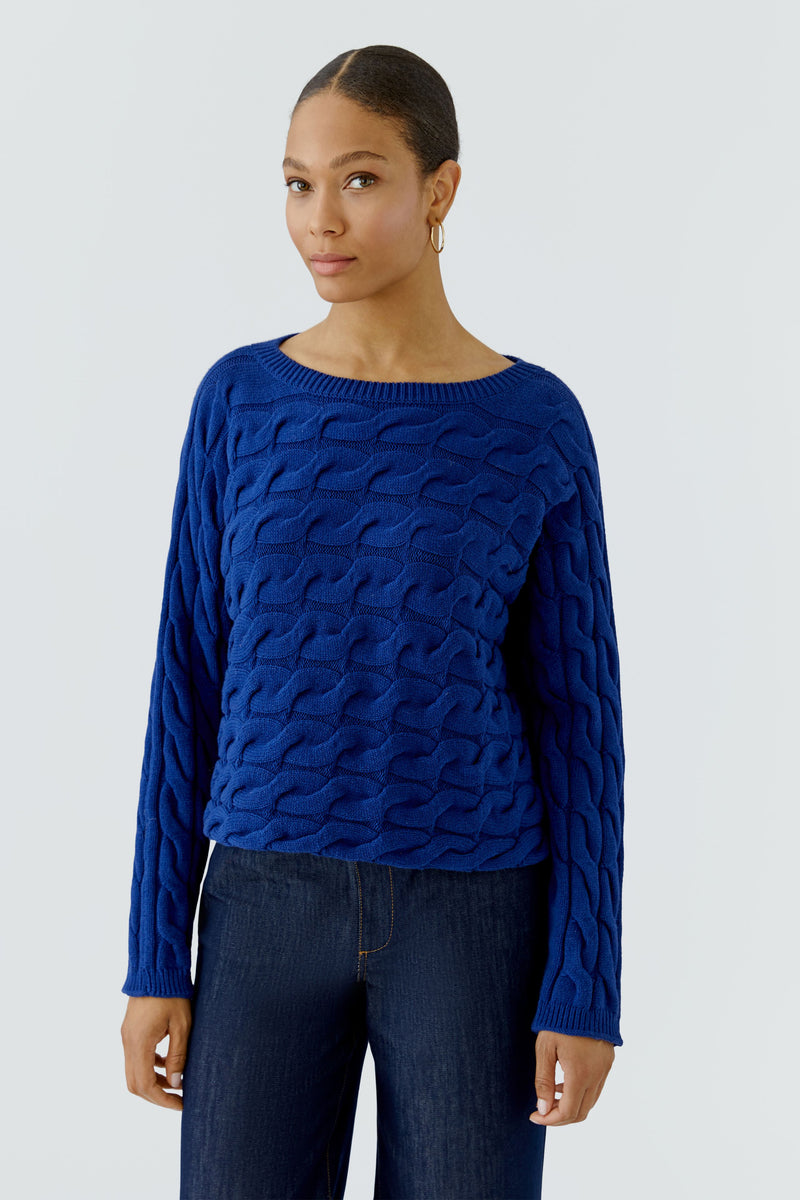 Sirah Sweater in Dark Blue