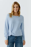 Sweater in Celestial Blue with Knot at Waist