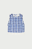 Blue & White Check Trousers