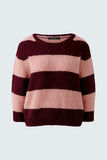 Esmy Sweater in Pink and Bramble Berry