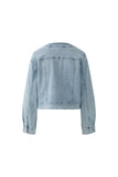 Light Denim Jacket with Braided Detail
