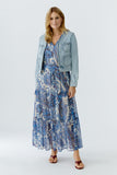 Light Denim Jacket with Braided Detail