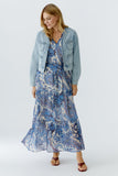 Light Denim Jacket with Braided Detail