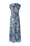 Chiffon Blue Printed Dress