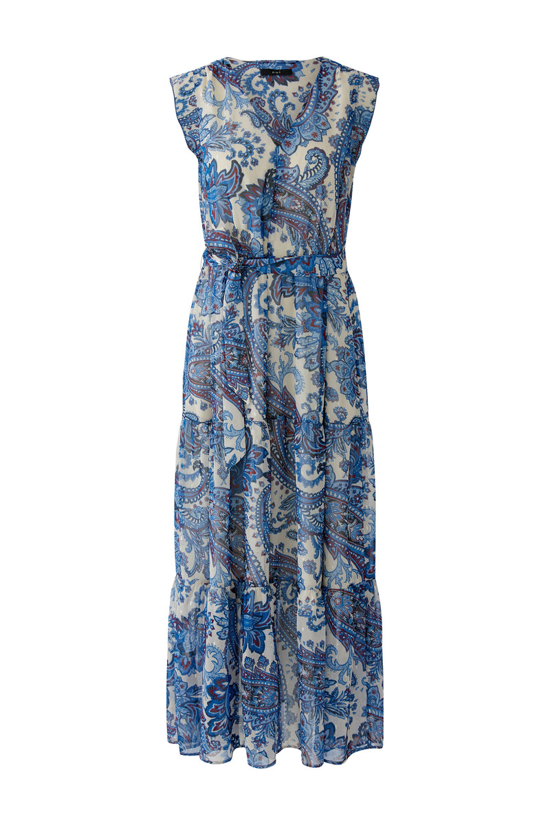 Chiffon Blue Printed Dress