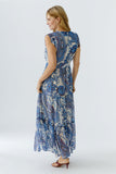 Chiffon Blue Printed Dress