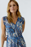 Chiffon Blue Printed Dress