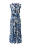 Chiffon Blue Printed Dress