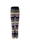 Knitted Trouser in Pink Blue and Black