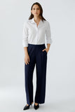 Navy Lacy Trouser