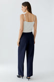 Navy Lacy Trouser