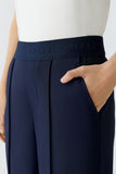 Navy Lacy Trouser