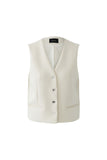 Ivory Gilet with Silver Button