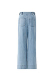 Light Denim Jeans with Braided Detail at Waist