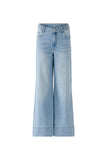 Light Denim Jeans with Braided Detail at Waist
