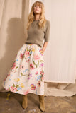 Floral Midi Skirt