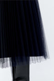 Navy Tulle Skirt