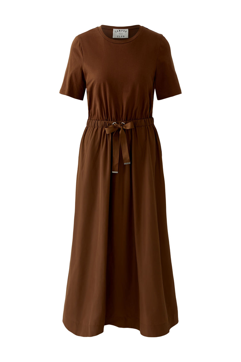 Cognac Coloured Casual Dress