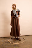 Cognac Coloured Casual Dress
