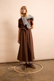 Cognac Coloured Casual Dress