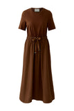 Cognac Coloured Casual Dress