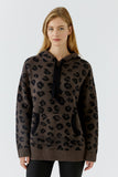 Leopard and Brown Hoodie