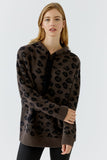 Leopard and Brown Hoodie