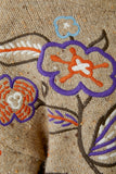Pullover with colorful floral embroidery