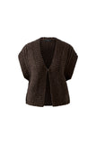 Brown Sleeveless Cardi