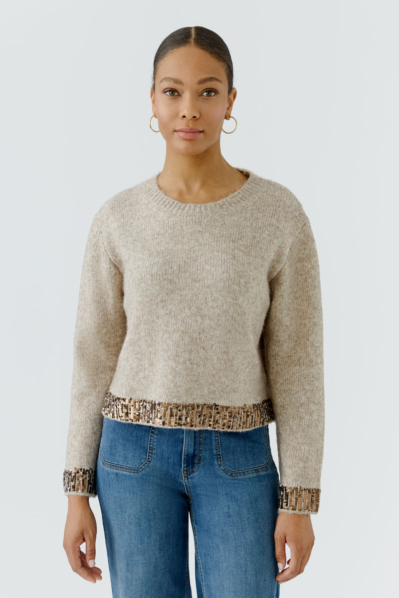 Cuddle pullover with sequins