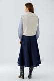 Sleeveless sweater in a gorgeous neutral colour
