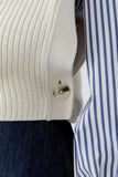 Sleeveless sweater in a gorgeous neutral colour