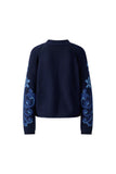 Navy and Blue Jacquard Sweater