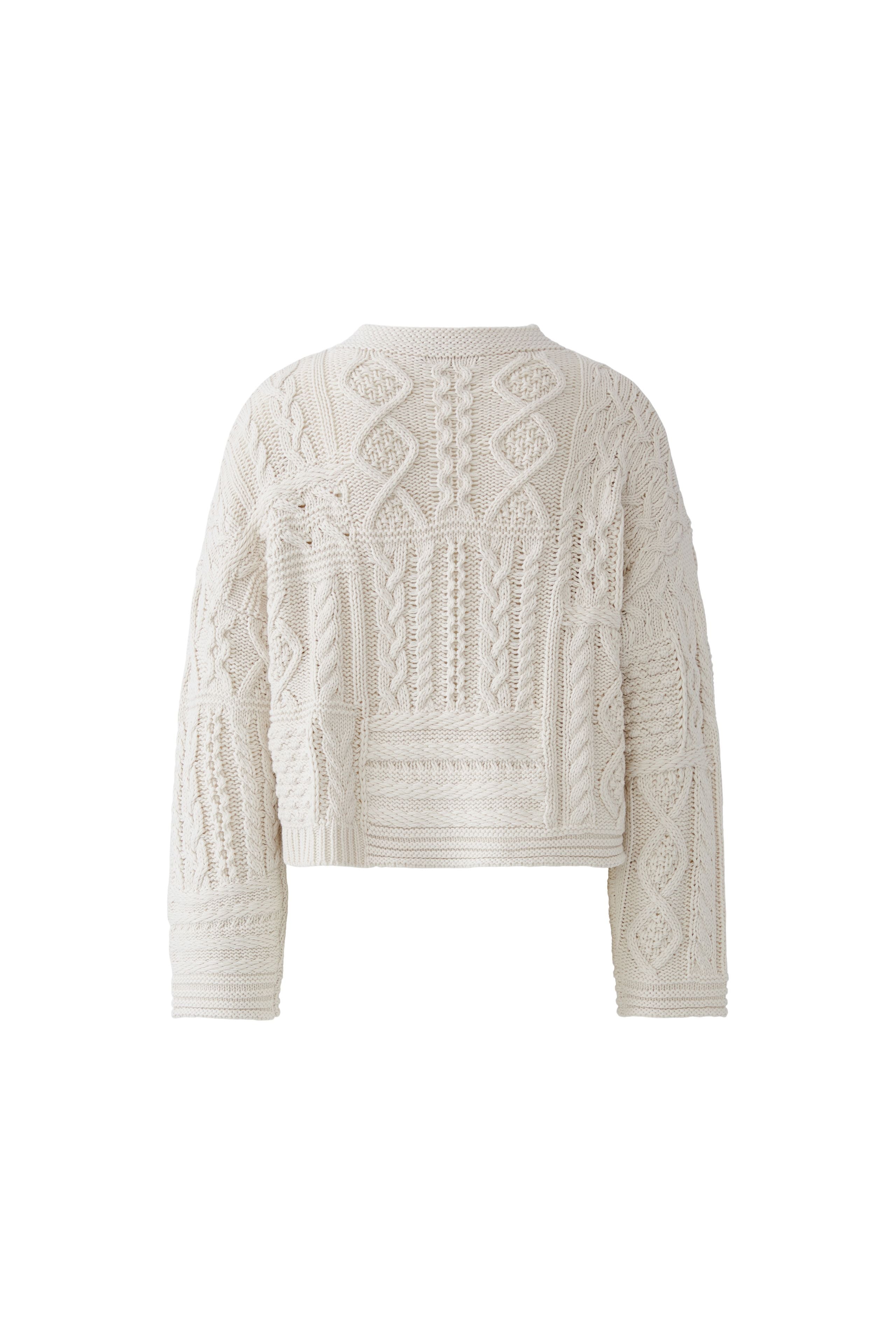 Beige Patchwork Sweater