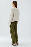 Beige Patchwork Sweater