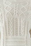 Beige Patchwork Sweater
