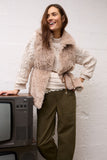 Beige Patchwork Sweater