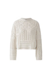 Beige Patchwork Sweater