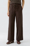Brown Marlene Trouser in Soft Scuba