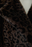 Fur Leopard Print Coat