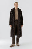 Fur Leopard Print Coat