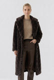 Fur Leopard Print Coat