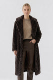 Fur Leopard Print Coat