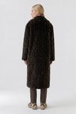 Fur Leopard Print Coat