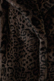 Fur Leopard Print Coat