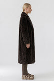 Fur Leopard Print Coat