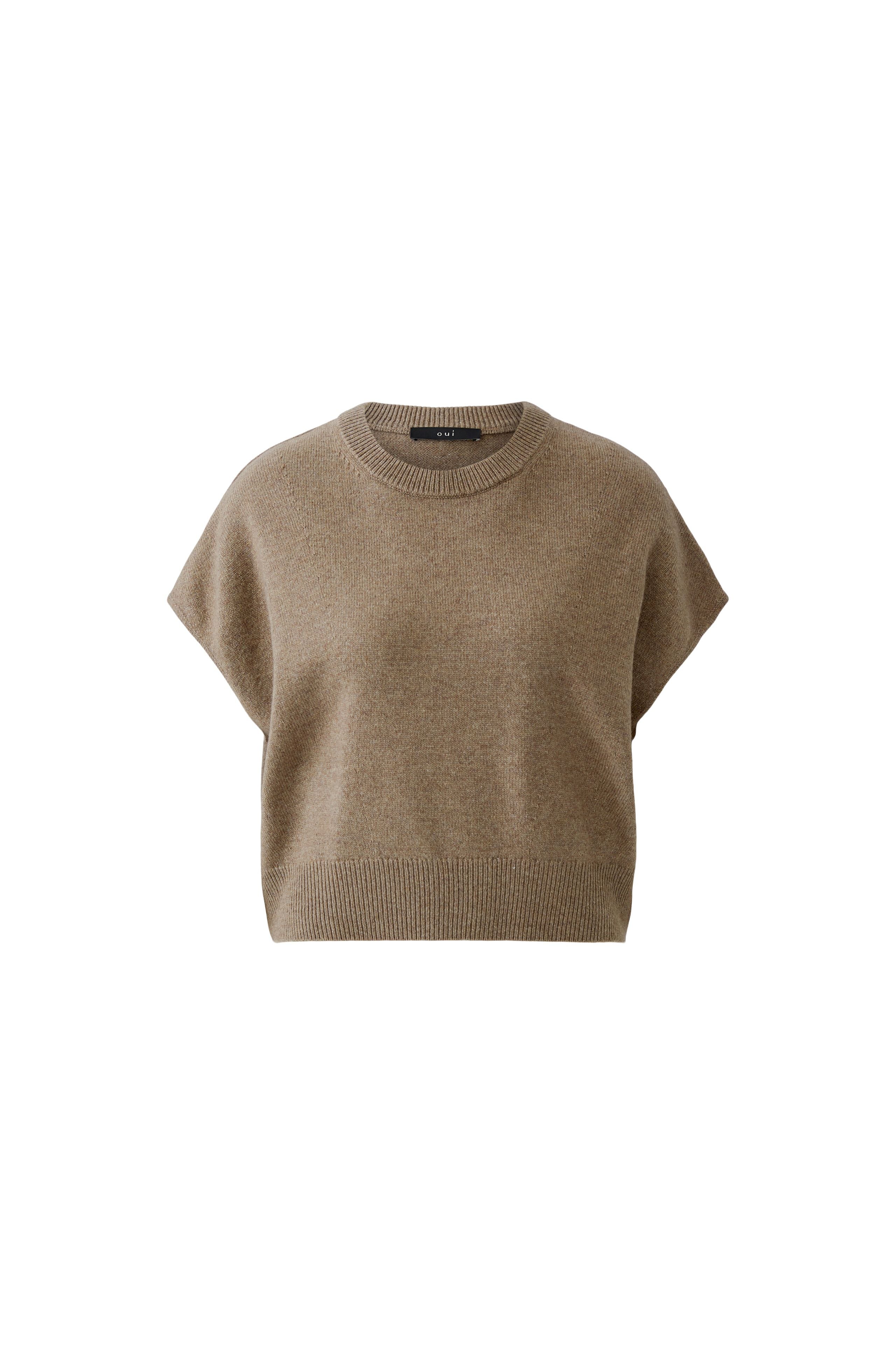 Taupe Sleeveless sweater